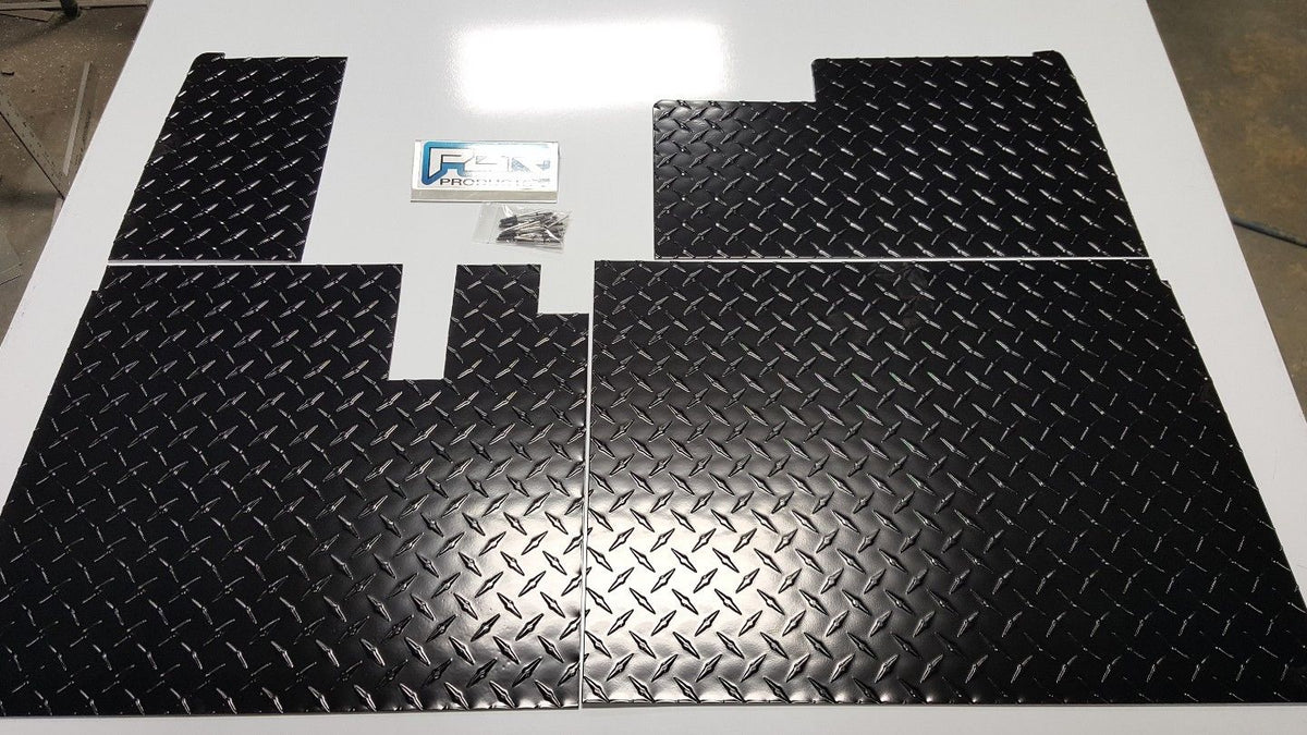 Club Car DS Black Diamond Plate Floor Mat