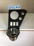 Honda Pioneer 1000 LIMITED stainless Cup holder dash panel 3 5/8" radio hole and switch panels