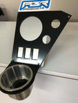 Honda Pioneer 1000 LIMITED stainless Cupholder dash panel 3" radio hole Boss